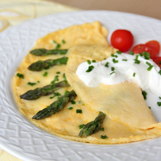 Spring Herb & Asparagus Omelette