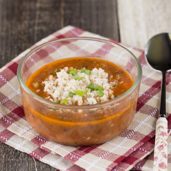 Brown Rice Red Bean Soup