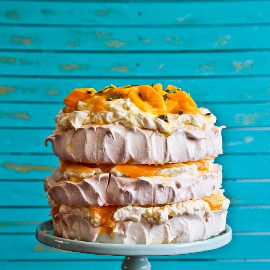 Triple Layer Mango & Passionfruit