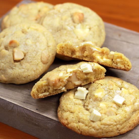 White Chocolate Macadamia Cookies