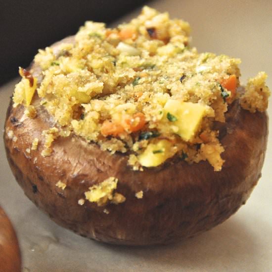 Mango Stuffed Mushrooms