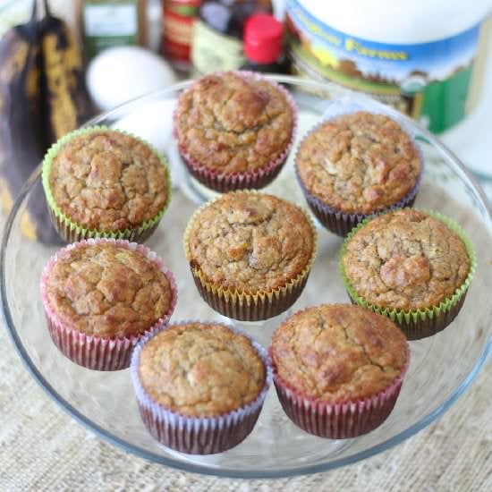 Banana Almond Muffins