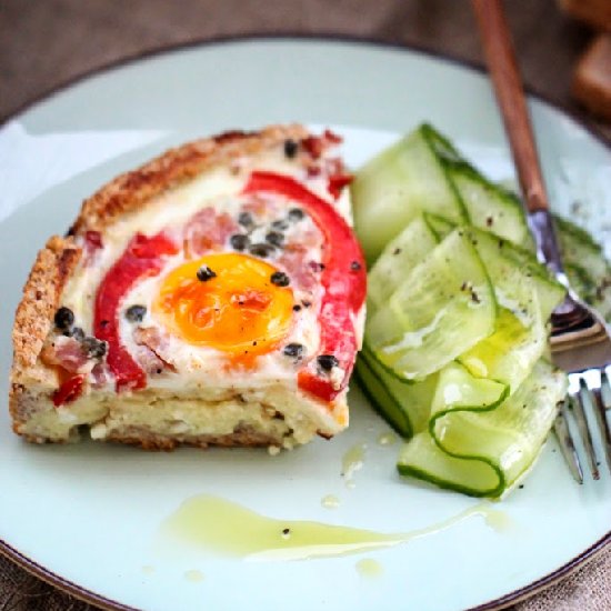 Bread Tart with Eggs