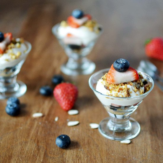 Mini Fruit Parfaits With Soy Cream