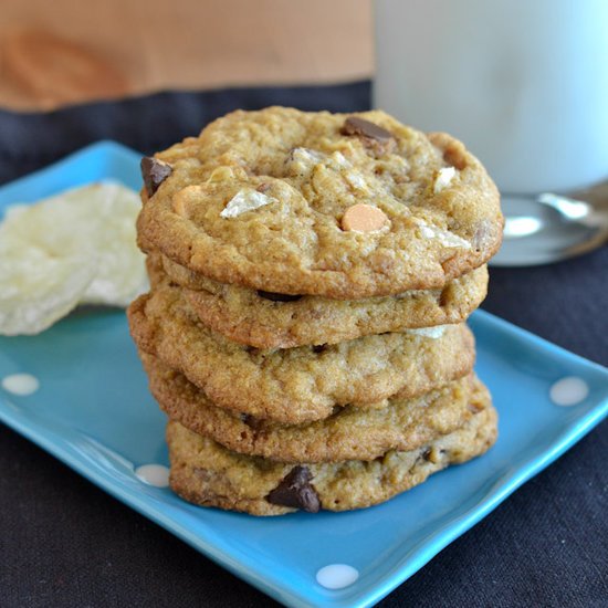 Potato Chip Everything Cookies