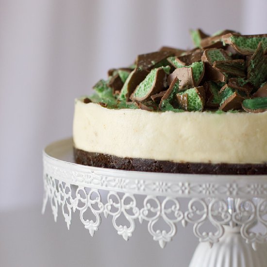 White Chocolate & Mint Cheesecake