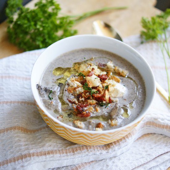 Creme de la Creme of Mushroom Soups