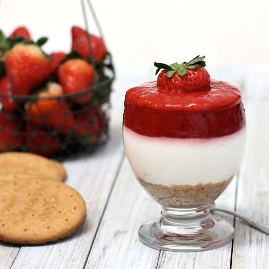 No-Bake Cheesecake in a Glass