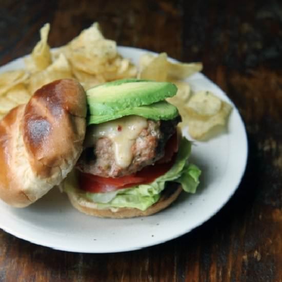 Chipotle Green Chile Turkey Burger