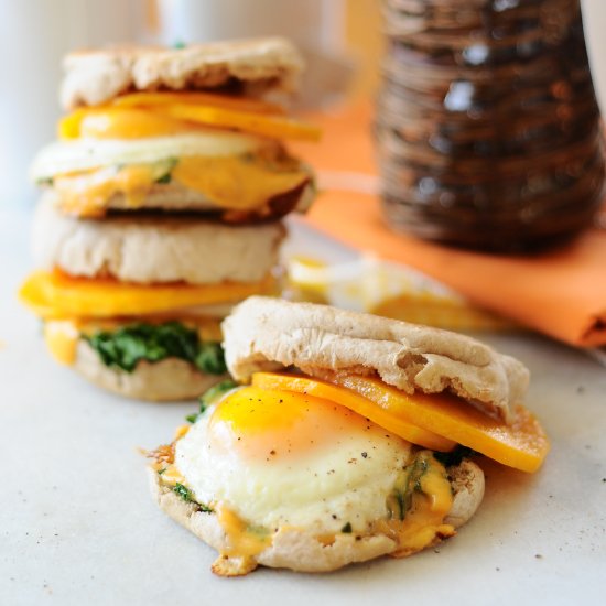 Butternut McMuffins with Kale