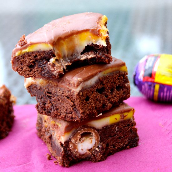 Cadbury Creme Egg Brownies