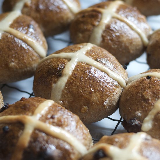 Spelt Hot Cross Buns