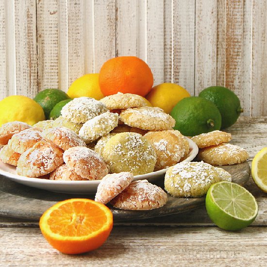 Citrus Crinkle Cookies