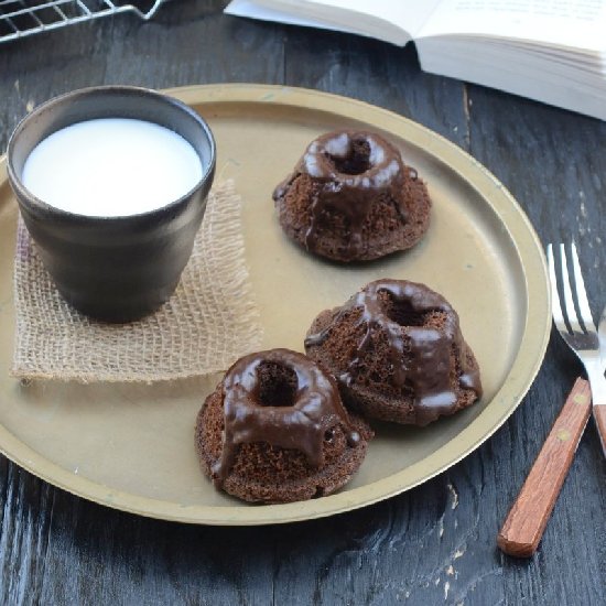 Mocha mini bundt cakes