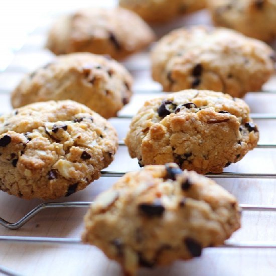 Crunchy Almond Cacao Nib Cookies