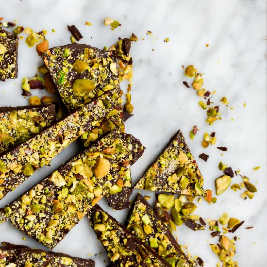 Pistachio Dark Chocolate Bark