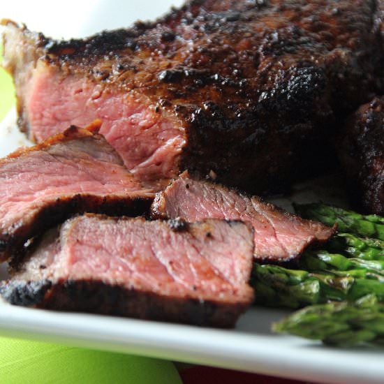 Coffee and Chili Rubbed Steaks