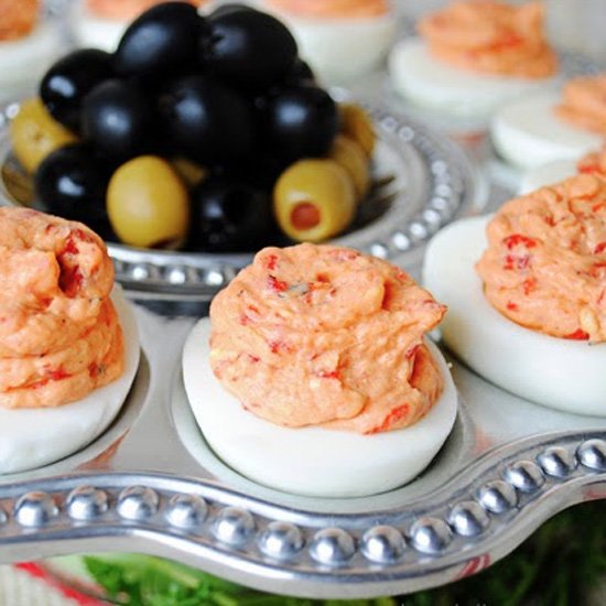 Pimento Cheese Deviled Eggs