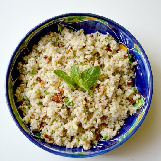 Lemon and Mint Spicy Quinoa Salad