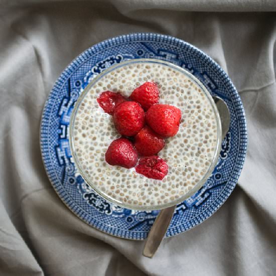 Chia Pudding w/ Strawberries