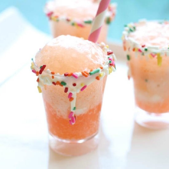 Boozy Creamsicle Float Shots