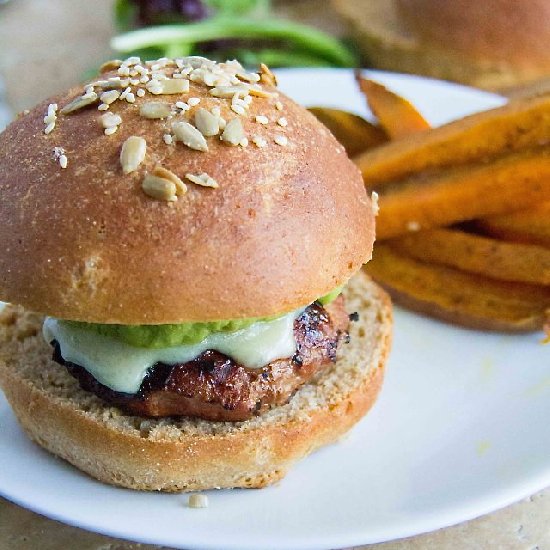 Whole Wheat Brioche Hamburger Buns