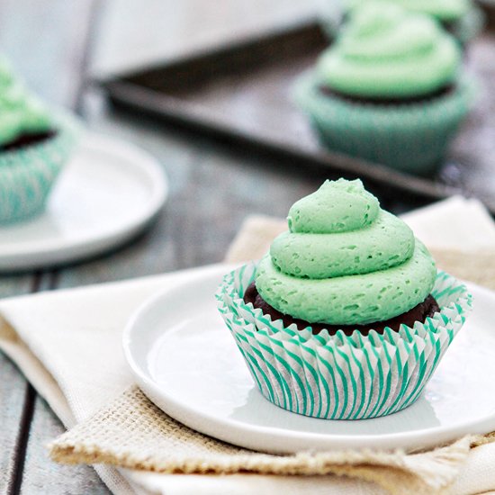 Chocolate Mint Cupcakes