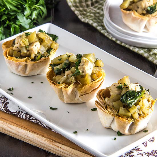 Skinny Chicken Pot Pie Minis