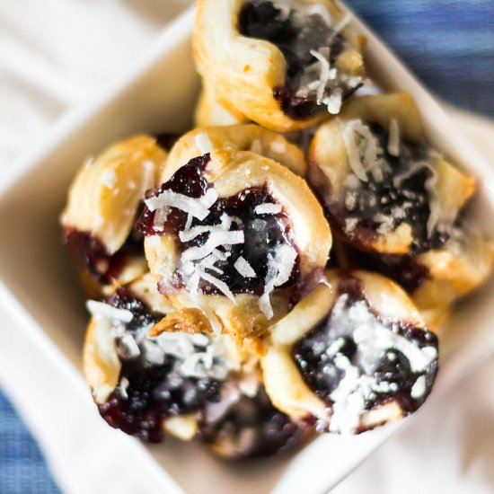 Blueberry Cottage Cheese Cookies