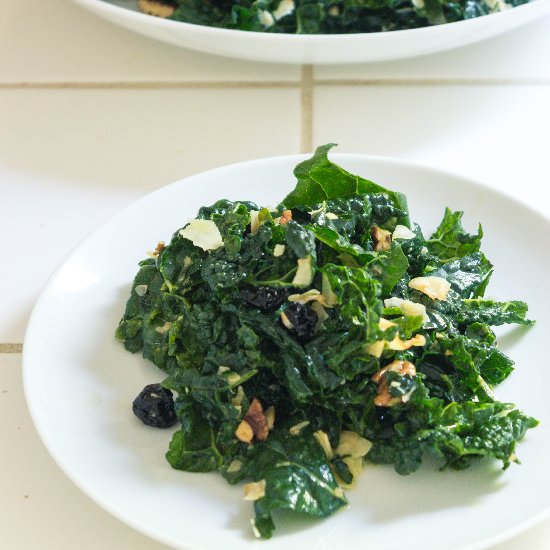 Kale w/ Coconut, Pecans & Cherries