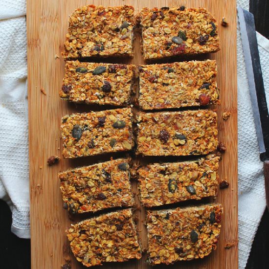 Carrot Cake Breakfast Bars