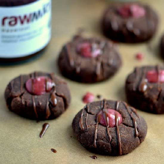 Raw Chocolate Hazelnut Cookies