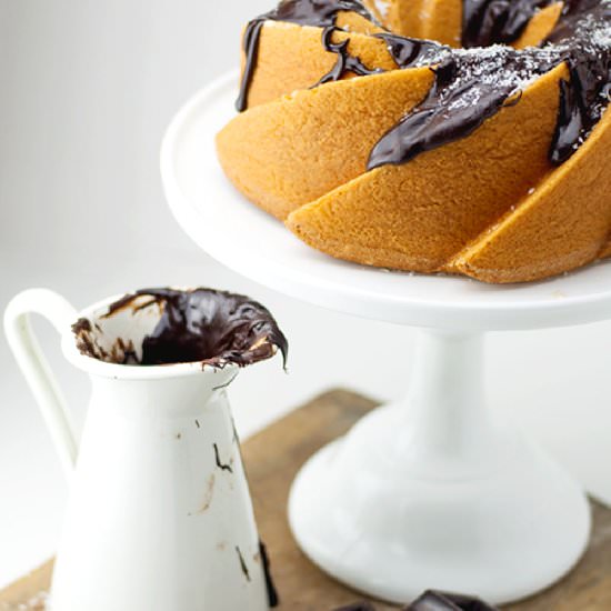 Bundt Cake with Chocolate & Coconut