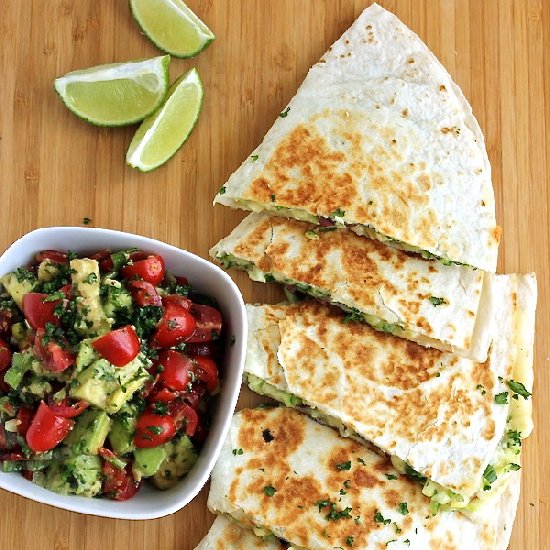 Quesadilla with Zucchini and Corn