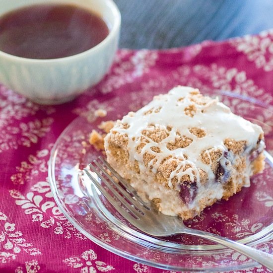 Cherry Yogurt Coffee Cake