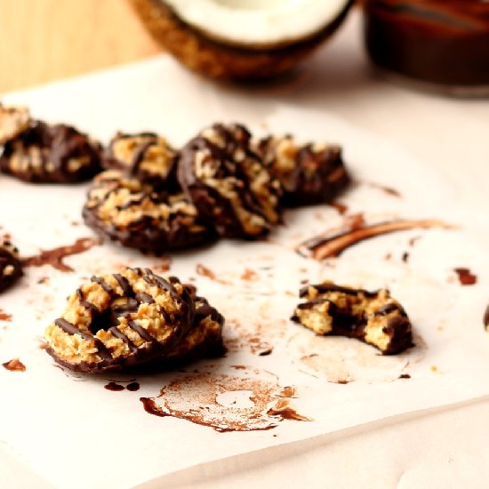 Healthy homamade samoas