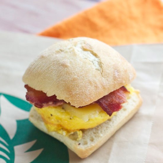 Homemade Starbucks Breakfast Sammie