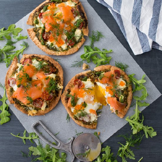 Smoked Salmon Breakfast Pizza