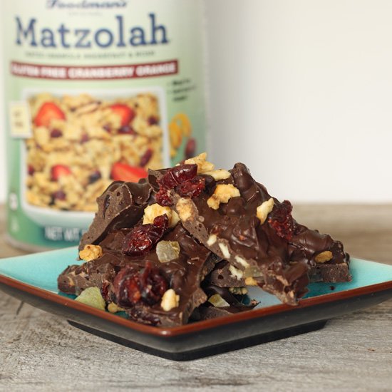 Cranberry Orange Matzolah bark