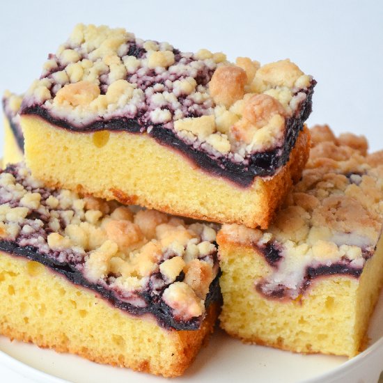 Blueberry Lemon Crumble Bars