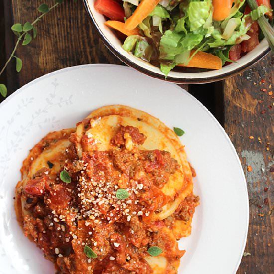 Simple Crockpot Ravioli