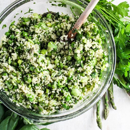 Herb-Flecked Spring Couscous