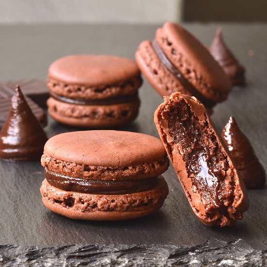 Chocolate Macarons