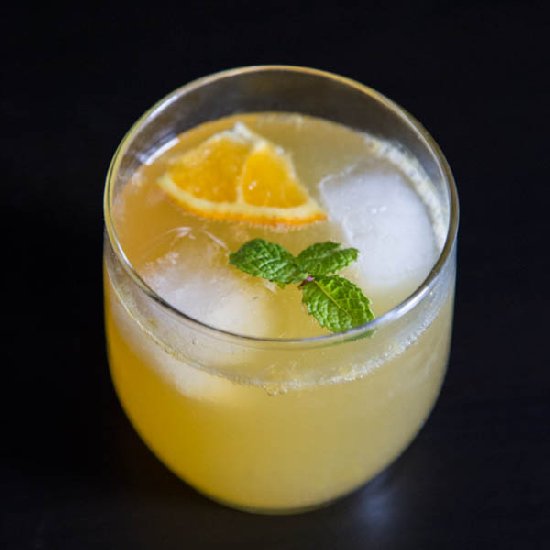 Orange Cream Bourbon Fizz