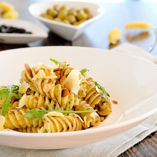 Fusilli Pasta with Pesto Napoletano