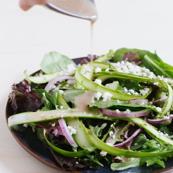 Shaved Asparagus Salad with Ricotta