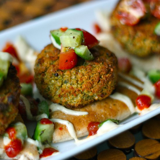 Jalapeno-Quinoa Falafel Slider