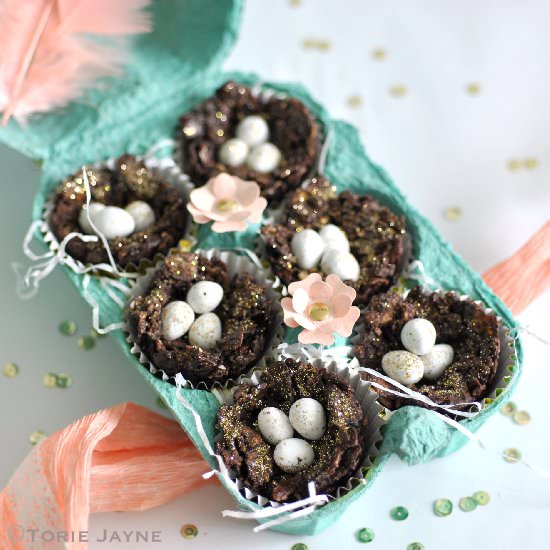 Gluten free mini chocolate nests