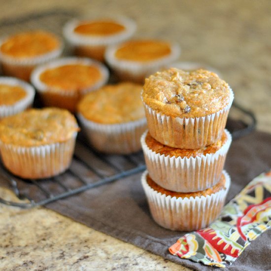 Apple Carrot Bran Muffins