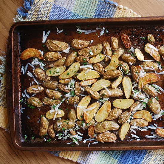 Easy Roasted Parmesan Baby Potatoes